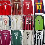 tshirt customized name and number ginebra jersey Retro Jersey Long Sleeve Football Suit Beckham Zida