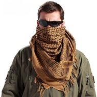 、‘】【’ Tactical Desert Arab Scarf Keffiyeh Shemagh Windproof Army Military Shawl Neck Cover Head Wrap