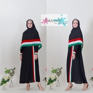 (GAMIS SAJA) Baju Gamis Muslim Wanita Syari Dress Pakaian Baju Panjang Palestina Palestin Palestine Terbaru - tukiyem13