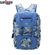 Australia Smiggle High Quality Original Children's Schoolbag Boys Blue Cartoon Game Kids' Bags Large Capacity 18 Inches Backpack&amp;*-*