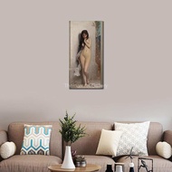 Jules Joseph Lefebvre La Verite รูปภาพพิมพ์บนผ้าใบคลาสสิกภาพวาดผู้หญิงเสน่ห์ HD สำหรับห้องนั่งเล่นเค