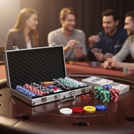 200/300PCS Poker Game Texas Holdem Poker Game Casino Game Set Texas Hold em Chips Coins Poker Card T