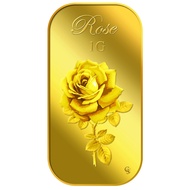 999.9 Pure Gold | 1g Big Rose (Series 2) Gold Bar