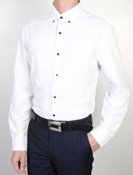 G2000 - 男士 清爽涼快長袖恤衫 (白色)