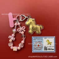 Pure gold 999 immediately rich key chain cartoondk