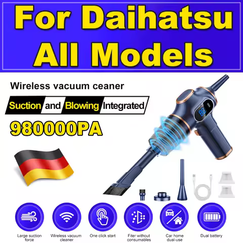 Car Vacuum Cleaner 980000PA Wireless Portable Cleaning Machine 120W Powerful Mini Handheld Cleaner F