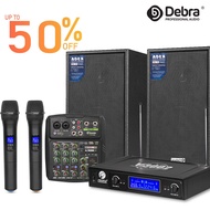 Karaoke System with 4 Channel Bluetooth mixer audio 6 Inch speaker with Amplifier 2channels wireless