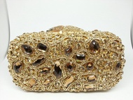 Boutique De FGG Multicolored Women Crystal Evening Purses and Handbags Ladies Gala Dinner Handbags W