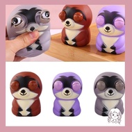 haha Cartoon Sloths Shape Squishy Popping Eyes Fidgets Toy Squishy Anti-Stress Toy Stress Relief New Year Toy Kids Gifts
