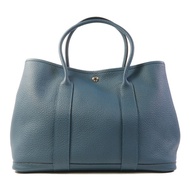 HERMES Negonda皮革Garden Party PM手挽袋Bleu Outremer