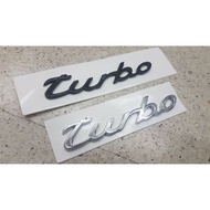 PORSCHE 911 TURBO S LOGO 3D Attached To The Back