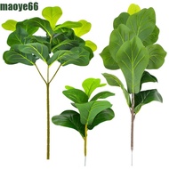 MAOYE Artificial Fiddle Leaves Fig Tree, Plastic Vibrant Fake Ficus Tree, Green Plant Delicate Large