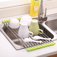 Sink Drying Rack Foldable Stainless Steel Dish Drainer Sink Rack