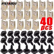 For BMW Car Decoration Fixing Gasket Set | Rust Proof U-Shaped Clips & Self Tapping Screws for 1/3/5