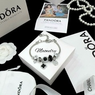 Pan bracelet, women's bracelet with mysterious lucky 4-leaf clover charm