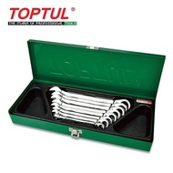 TOPTUL 8PCS Pro-Series Reversible Ratchet Combination Wrench Set SAE GBAD0802 / GBAD0803