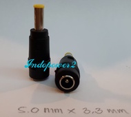 5.5mm * 3.3mm Converter Jack DC Female to Male Over Connector Jack DC