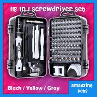 Screwdriver Set 115 In 1 Bit Precision Magnetic Screw Driver Torx Bits Insulated Multitools Phone Re
