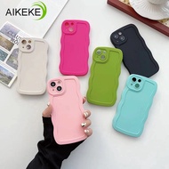 Casing Compatible For iphone Xs Max XR X 8 7 6 6s Plus SE 2020 2022 Phone Case Skin-feeling Soft Silicone  Solid Color Back Cover Wave Pattern Cute Couple Shockproof Mobile Cases