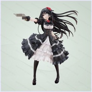 PS2 Date A Live Tokisaki Kurumi Gothic Lolita Dress Action Figure Interchangeable Face Plates Orname