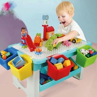 Multi-Function Children Table Building Blocks Learning Playing Study Drawing Lego Duplo Table & Kids