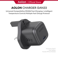 Aolon GAN33 33W Charger PD Fast Type C Travel Charger Quick Charging/UK Plug