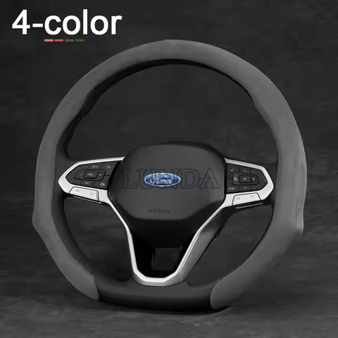 New Car Steering Wheel Cover Suede Booster Cover For Ford Focus 2 3 4 5 Mondeo MK2 MK3 MK4 MK7 Fiest