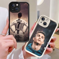 BI12 CR7 Ronaldo Casing for iPhone 15 X XS Pro Max XR White Black