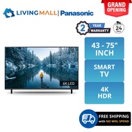 [FREE DELIVERY] PANASONIC MX650K SERIES (43,50,55,65,75 INCH) LED 4K HDR SMART TV (TH-43/50/55/65/75MX650K)