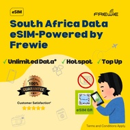 South Africa eSIM Data Roaming | Unlimited Data | Topup Available | QR Code via Email - Powered by F
