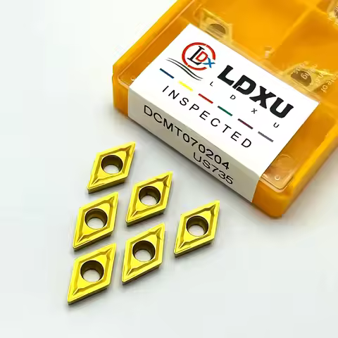 10 pcs DCMT070204 UE6020 VP15TF US735 carbide tool high quality cutting tool DCMT 070204 turning ins