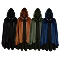 Medieval Performance Costume Suede Cloak Hobbit Queen Elf Wizard Cloak Cosplay Costume