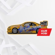 Sticker Drift Skyline R34 D1GP Tusyoshi Tezuka