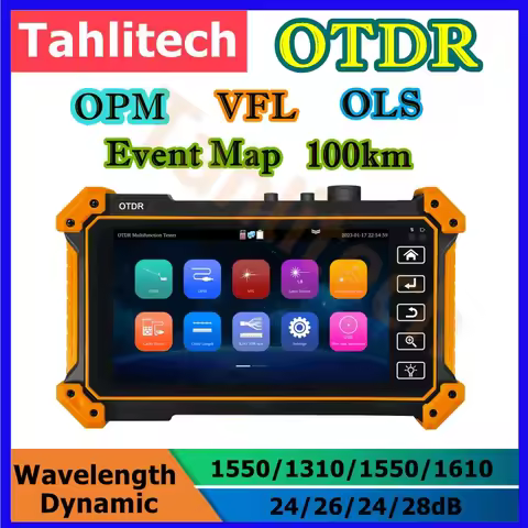 MOT-50/51 OTDR 5.55 Inch Touch Screen OTDR OPM VFL Optic Time-domain Reflectometer Utp Cable Optic F
