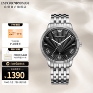 安普里奥·阿玛尼（Emporio Armani）手表男 简约商务钢带石英百搭经典男士腕表 生日礼物 AR1614