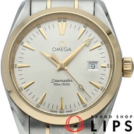 นาฬิกาข้อมือผู้ชาย OMEGA Seamaster Aqua Terra Quartz 36.2mm 2318.30 K18YG/SS สีเงิน สภาพสวยผ่านการขั