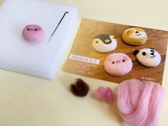 Hanju's羊毛兒 小豬/無尾熊 DIY 羊毛氈 材料包 (教學影片)