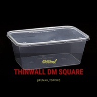 Promo Terlaris Thinwall DM 1000ml / Food Container / Tempat Salad