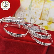 BABY/KIDS 925 Pure Silver Sterling Silver Bangle Bracelet 儿童/小孩/婴儿 纯银祝福语宝宝手镯 Perak Gelang Rantai Tangan Budak