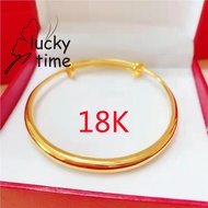 Philippines In Stock New Style Pure 18k Saudi Gold Bracelet for Women Bracelet Girl Style Three Circles Saudi Gold 18k Pawnable Legit Sand Gold Bracelet Aesthetic Female Bracelet Pure Brass Jewellery Fashion Bracelet Lucky Charm 2023 Retro Discount Sale