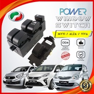 READY STOCK Perodua Myvi Alza Viva Axia ( Auto Down Driver Side ) Window Power Main Single Switch Ca