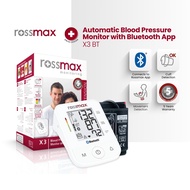 Rossmax Blood Pressure Monitor X3 BT | Bluetooth App Cuff Holder Hypertension Risk Indication