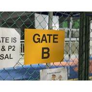 Reflective Aluminium Gate Plate