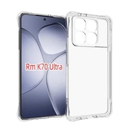 For Xiaomi Redmi K70 Pro K70E Ultra 5G Luxury Clear Shockproof Phone Case Airbag Soft Silicone Casin