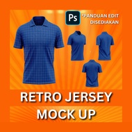 Retro Collar Jersey Mock Up / Template | Photoshop (PSD)