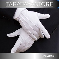CHEAP!NEW! WGBU groom's gloves butler waiter pramugration paskibra white black segaran ECOS