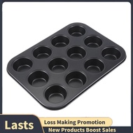 Heavy duty carbon steel cupcake baking tray,12 mini cup cupcake shaped cake pan,nonstick cupcake bak