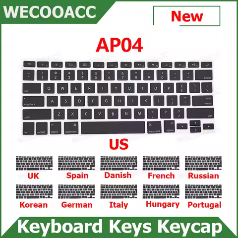 AP04 Type New Keyboard Keys Keycaps For Macbook Pro 13" 15" 17" A1278 A1286 A1297 Keycap Key Cap
