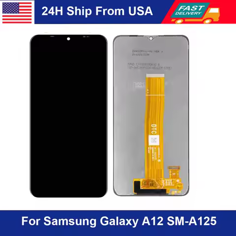For Samsung Galaxy A12 LCD A125F SM-A125F A125 Display Touch Screen Digitizer For Samsung A12 A125U 