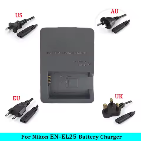 MH-32 MH32 Charger Camera for Nikon EN-EL25 ENEL25 EL25 Battery Nikon Z50 ZFC Z30 Z50II  Micro Singl